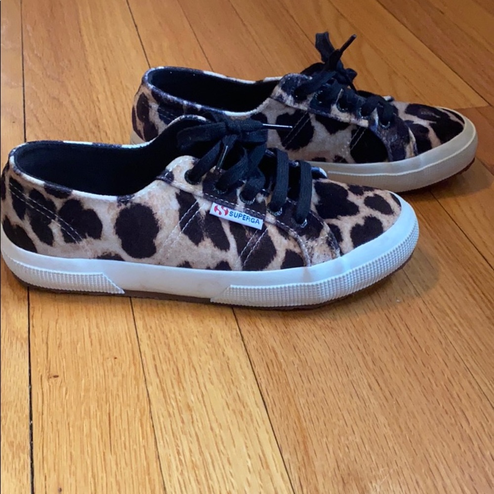 cheetah print superga sneakers